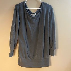 Victoria's Secret Gray Long Sleeved Love Victoria Top Small